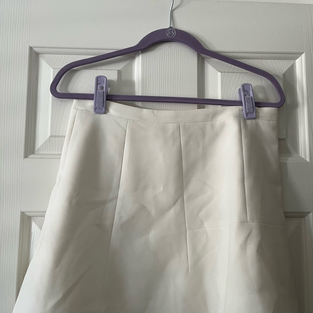 J. Crew Cream Mini Skirt